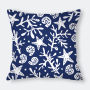 Home Goods Ocean Theme Starfish Conch Decorative Cushion Cover, 100%Polyester Square Sofa Room Office Seat 45x45cm Pillowcase/