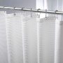 Heavy Duty Waffle Grey Fabric Shower Curtain for Hotel and Bathroom Luxury plain waffle weave polyester fabric shower curtains