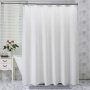 Heavy Duty Waffle Grey Fabric Shower Curtain for Hotel and Bathroom Luxury plain waffle weave polyester fabric shower curtains