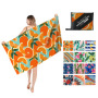 OEM Double Velvet Beach Towel, Wholesale Sand Free Print Beach Towel with a Travel Bag/