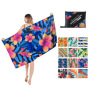OEM Double Velvet Beach Towel, Wholesale Sand Free Print Beach Towel with a Travel Bag/