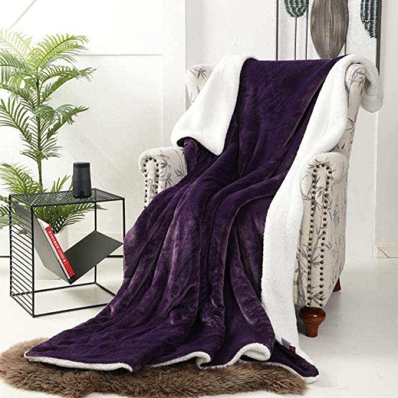 Soft Warm Coral Fleece Blanket Flannel Plush Throw Blankets On Sofa Bed Travel Light Thin Mechanical Wash Solid Color Bedspread
