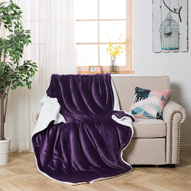 Soft Warm Coral Fleece Blanket Flannel Plush Throw Blankets On Sofa Bed Travel Light Thin Mechanical Wash Solid Color Bedspread
