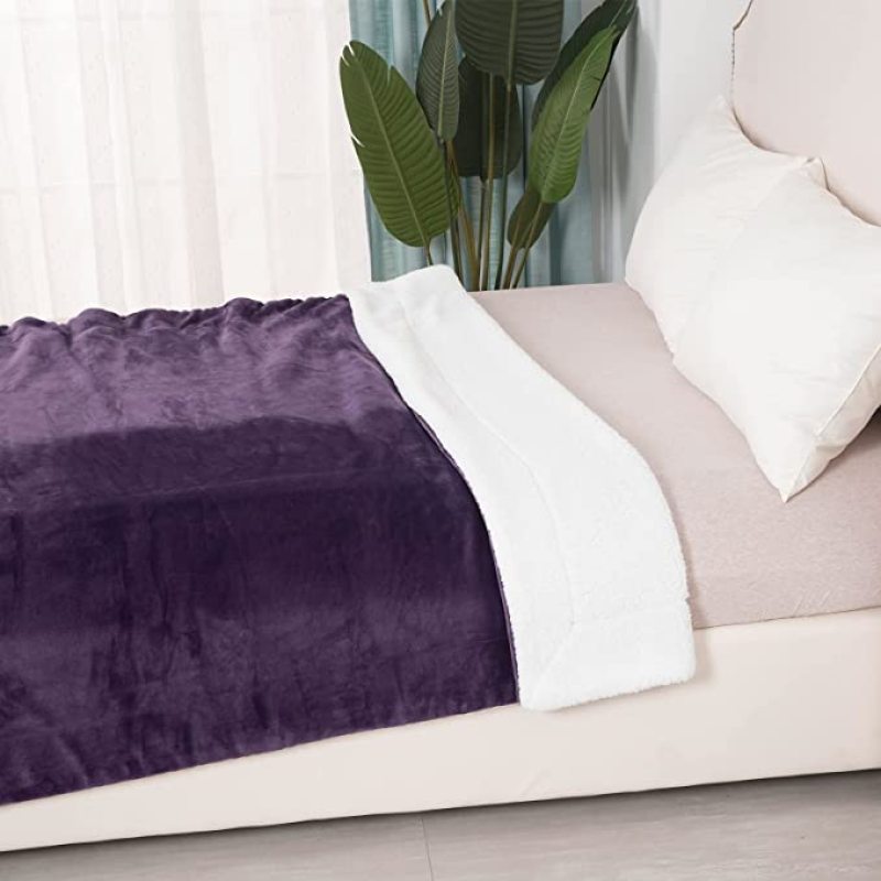 Soft Warm Coral Fleece Blanket Flannel Plush Throw Blankets On Sofa Bed Travel Light Thin Mechanical Wash Solid Color Bedspread
