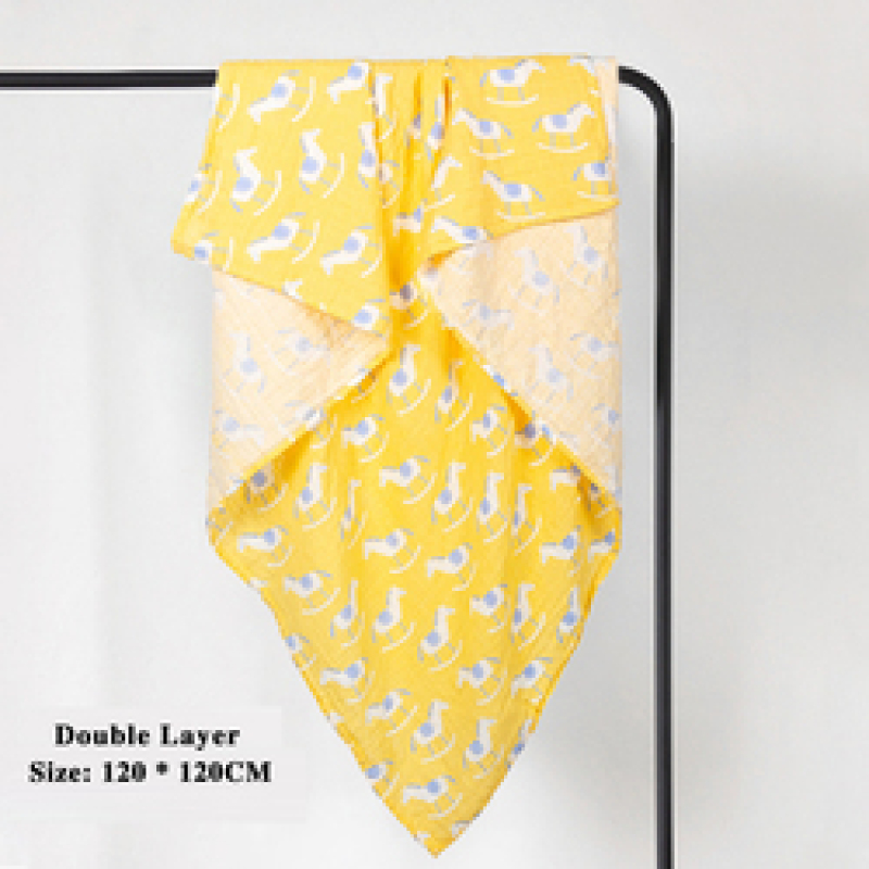 Double Layer Swaddle Newborn Baby Blanket, Customised Polar Bear Lightweight Best Gift Shower Baby Blanket/