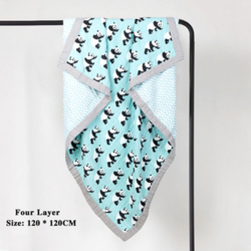 Double Layer Swaddle Newborn Baby Blanket, Customised Polar Bear Lightweight Best Gift Shower Baby Blanket/