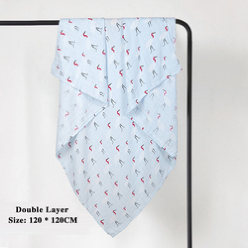 Double Layer Swaddle Newborn Baby Blanket, Customised Polar Bear Lightweight Best Gift Shower Baby Blanket/