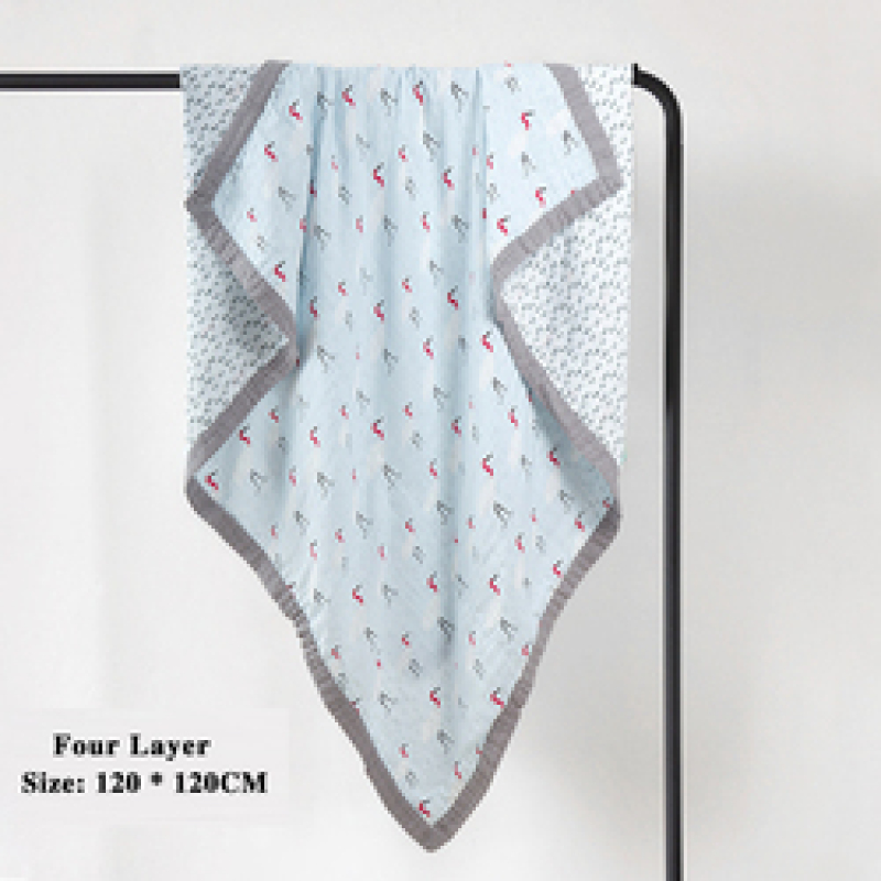 Double Layer Swaddle Newborn Baby Blanket, Customised Polar Bear Lightweight Best Gift Shower Baby Blanket/