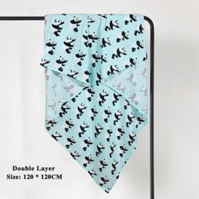 Double Layer Swaddle Newborn Baby Blanket, Customised Polar Bear Lightweight Best Gift Shower Baby Blanket/
