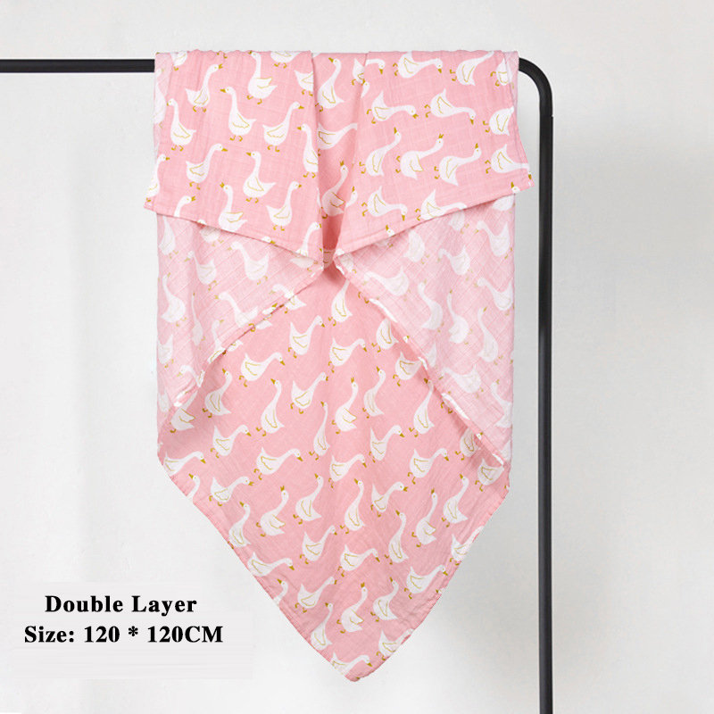 Double Layer Swaddle Newborn Baby Blanket, Customised Polar Bear Lightweight Best Gift Shower Baby Blanket/
