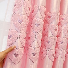 Ready Made Homes Embroidered Curtain,Super Soft Blackout Curtains#