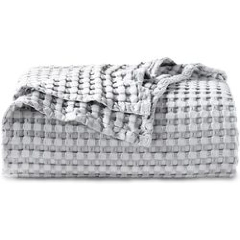Washable Waffle Bamboo Fiber Muslin Throw Blankets for Sofa Bed Air Condition Quilt Kids Adults Bedding Coverlet