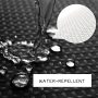 Waterproof Waffle Shower Curtain With 12 Hooks, Polyester Bathroom Curtains With Tassel$