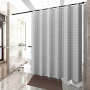 Bathroom Shower Curtain Tarpaulin Set, Bathroom Curtain Thickening Mold Curtain Small Lattice