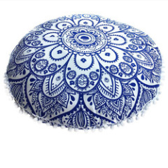 European And American Gradient Flower Digital Printing Cushion Cover, Flower Round Cushion Cover /