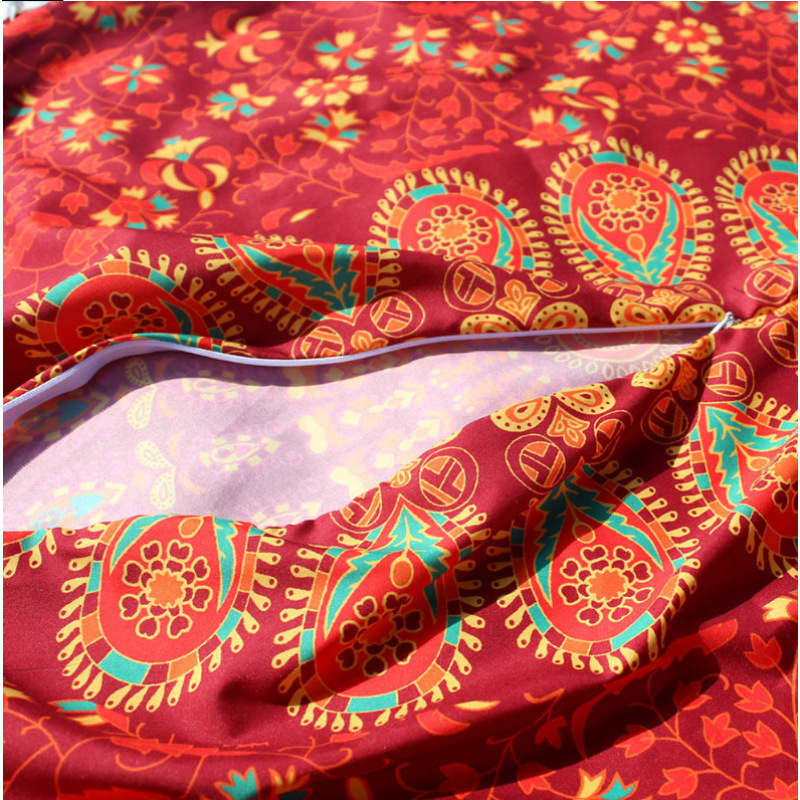 European And American Gradient Flower Digital Printing Cushion Cover, Flower Round Cushion Cover /