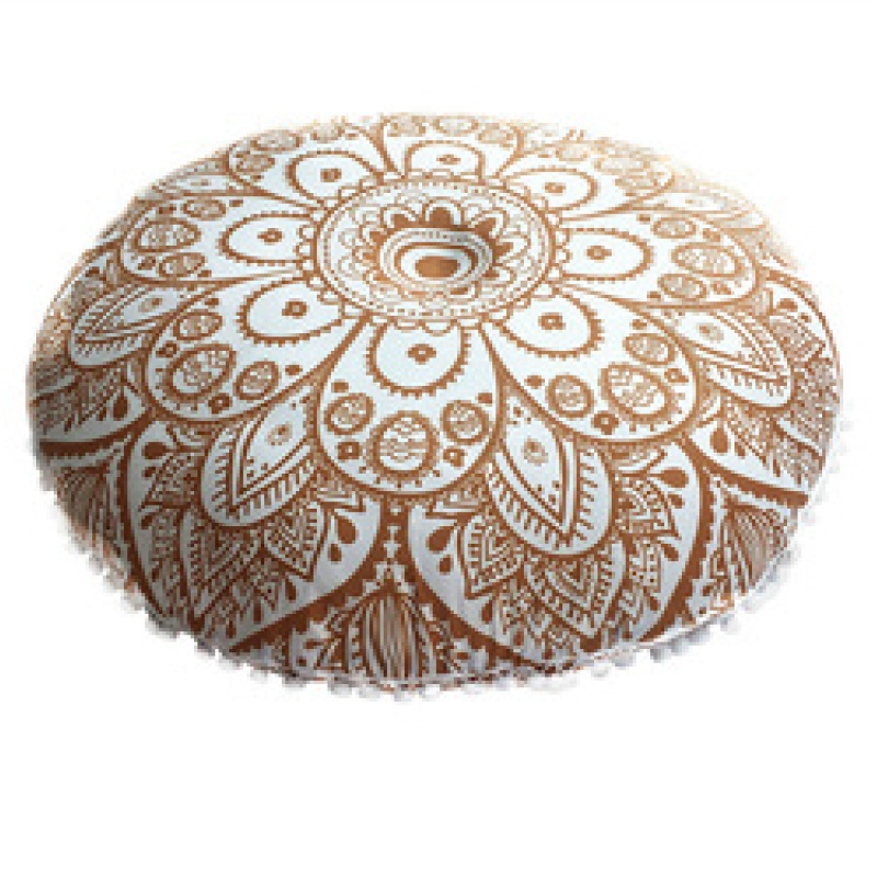 European And American Gradient Flower Digital Printing Cushion Cover, Flower Round Cushion Cover /