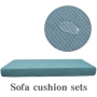 2022 Elasticity Polyester waterproof grey polar fleece Corn kernels pineapple grid sofa Cushion cover set Slipcover cover