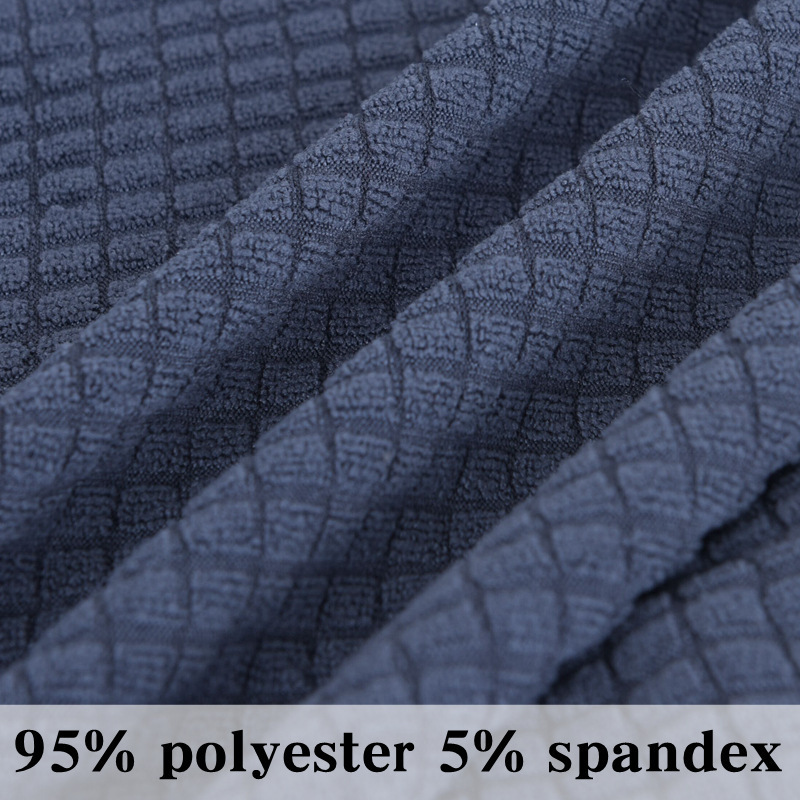 2022 Elasticity Polyester waterproof grey polar fleece Corn kernels pineapple grid sofa Cushion cover set Slipcover cover