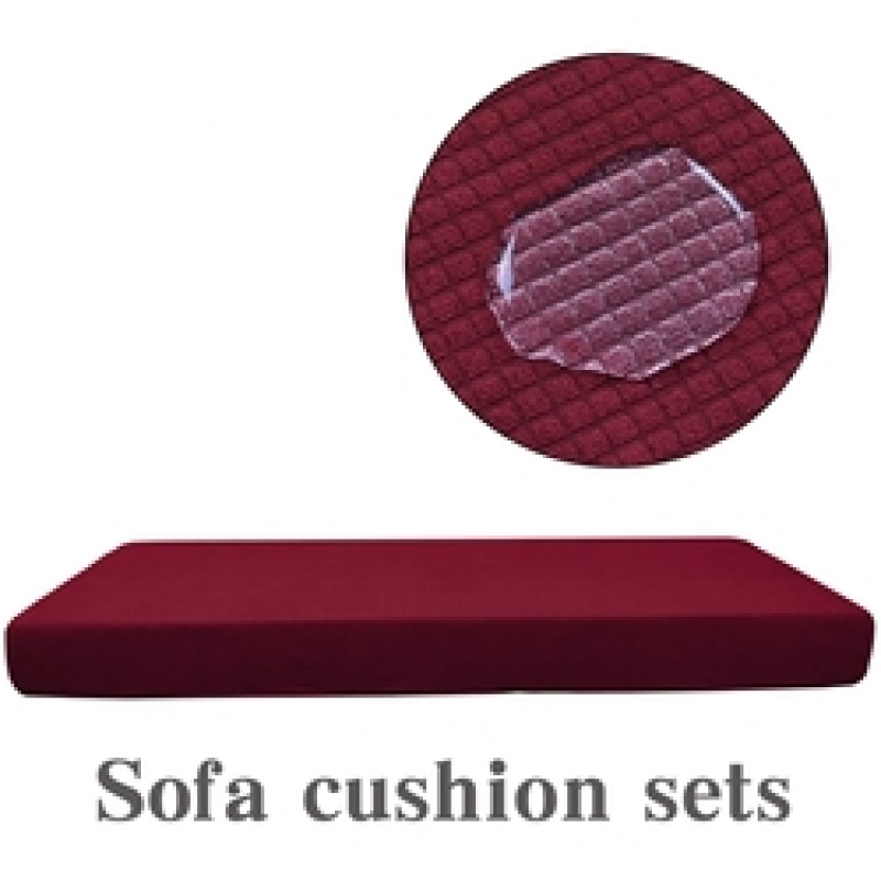 2022 Elasticity Polyester waterproof grey polar fleece Corn kernels pineapple grid sofa Cushion cover set Slipcover cover