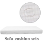 2022 Elasticity Polyester waterproof grey polar fleece Corn kernels pineapple grid sofa Cushion cover set Slipcover cover