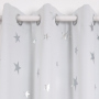 Mercado Mayorista White Window Curtain Blackout, Home Decor Ready Made Grommet Banquet Hall Curtains*