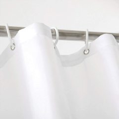 White Shower Curtains Waterproof Thick Solid Bath Curtains For Bathroom