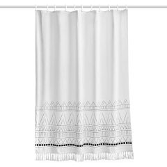 White Shower Curtains Waterproof Thick Solid Bath Curtains For Bathroom