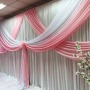 2018 November New Arrival White Pink Backdrop,Swag Drapes For Curtain Wedding Party Decoration/