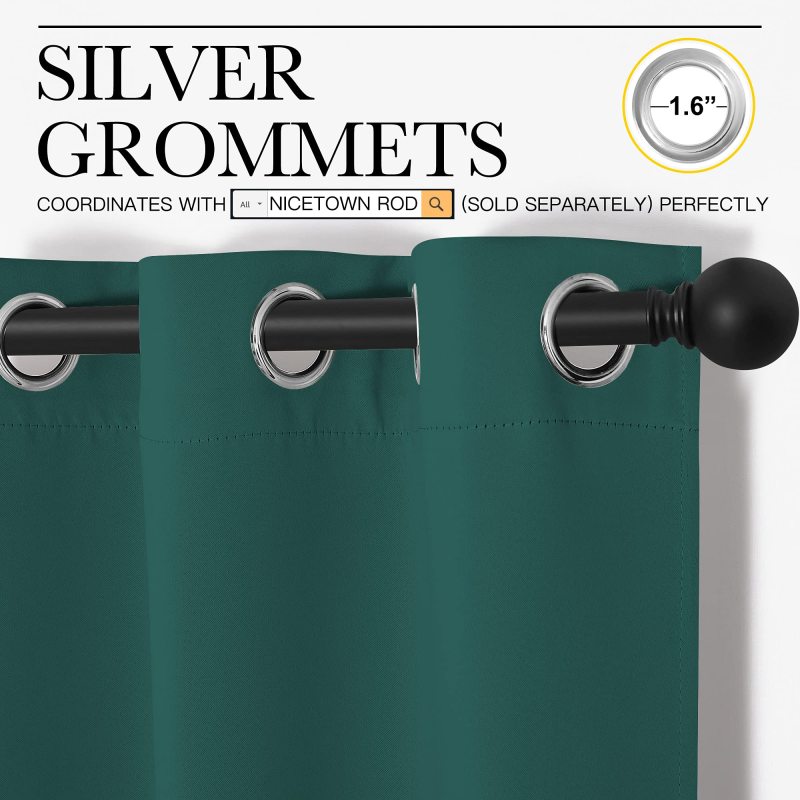 Light grey 100% polyester ring blackout curtain bedroom full blackout curtain panels for bedroom thermal insulated