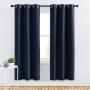 Light grey 100% polyester ring blackout curtain bedroom full blackout curtain panels for bedroom thermal insulated