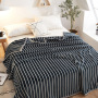 Papa&Mima Cat And Fish Bones Print Summer Throw Blankets Coral Fleece Plaids Multisize Bedsheet Multifunctional Bedspread