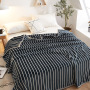 Papa&Mima Cat And Fish Bones Print Summer Throw Blankets Coral Fleece Plaids Multisize Bedsheet Multifunctional Bedspread
