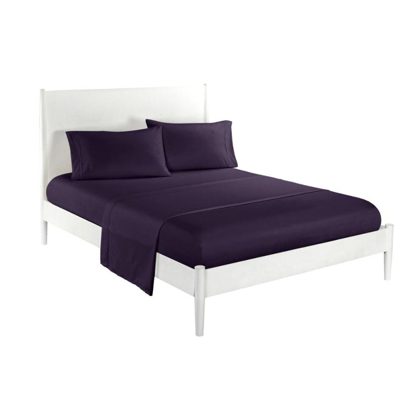 Bed Fitted Sheet Cover Soft Twin Full Queen King Pillow Case Bedding Set