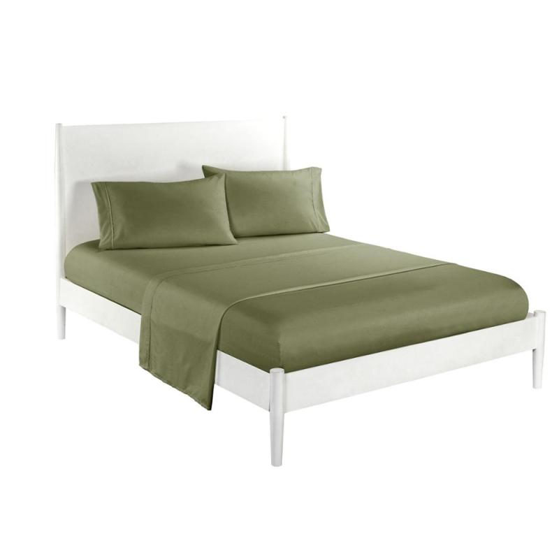 Bed Fitted Sheet Cover Soft Twin Full Queen King Pillow Case Bedding Set