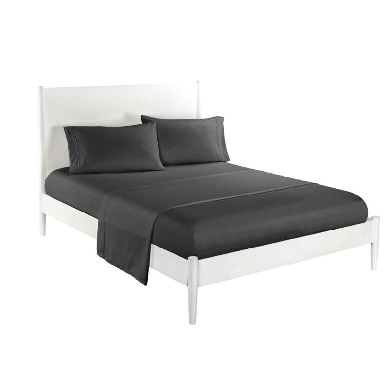 Bed Fitted Sheet Cover Soft Twin Full Queen King Pillow Case Bedding Set