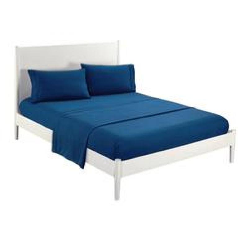 Bed Fitted Sheet Cover Soft Twin Full Queen King Pillow Case Bedding Set