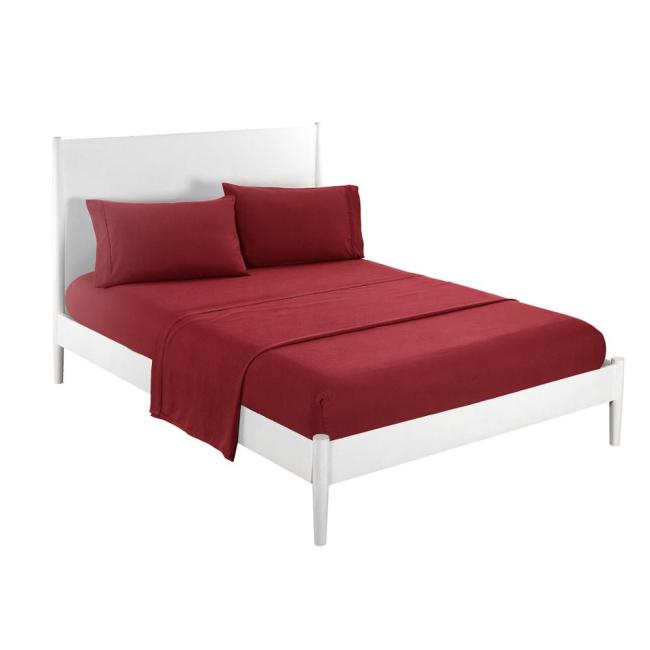 Bed Fitted Sheet Cover Soft Twin Full Queen King Pillow Case Bedding Set