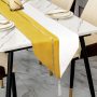Wholesale Blue Gold Velvet Soft Modern with Tassels Elegant Washable custom table runner For Wedding Party Kitchen
