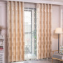 100% Polyester living room Ready Made pink Jacquard fire blackout curtain