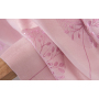 100% Polyester living room Ready Made pink Jacquard fire blackout curtain