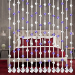 Crystal Glass Bead Curtain Luxury Living Room Bedroom Window Door Wedding Decor Divider Home Decoration