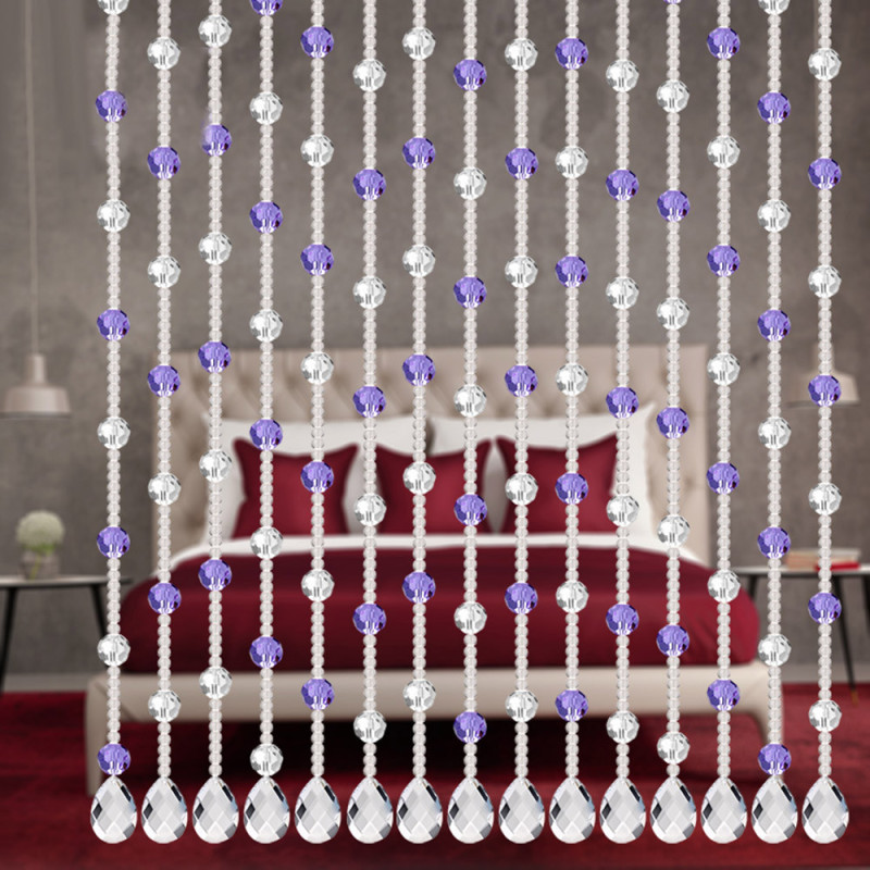 Crystal Glass Bead Curtain Luxury Living Room Bedroom Window Door Wedding Decor Divider Home Decoration