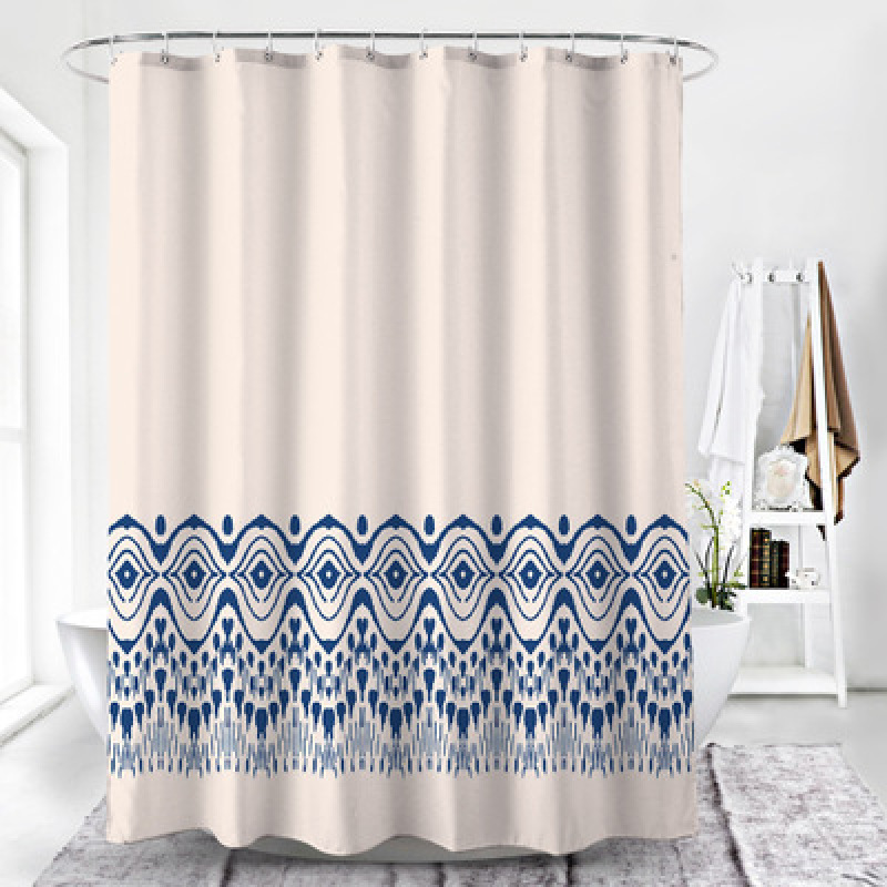 Customized Japanese Series 3d Digital Printing Shower Curtain, Polyester Waterproof Shower Curtain Cloth, Small Fresh Japanese/