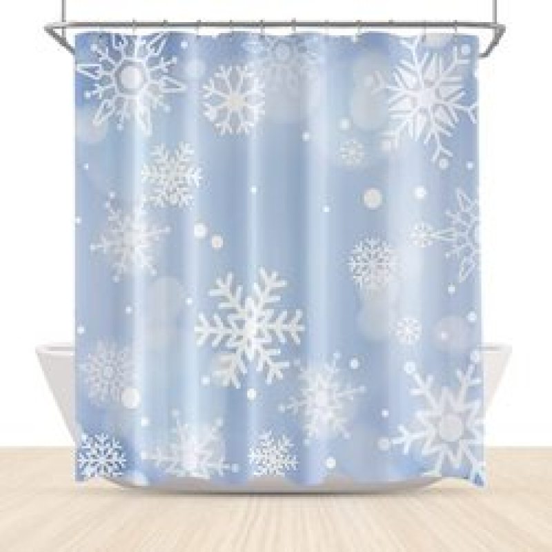 Famous Printing Christmas Shower Curtain, Amazon Custom Printed Curtains Shower*