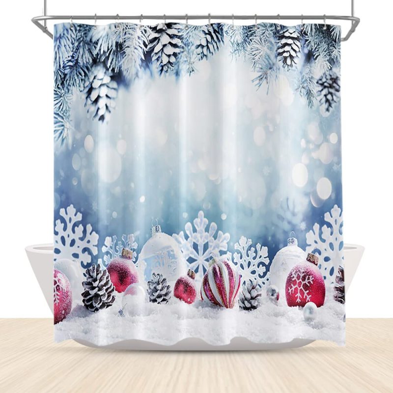 Famous Printing Christmas Shower Curtain, Amazon Custom Printed Curtains Shower*