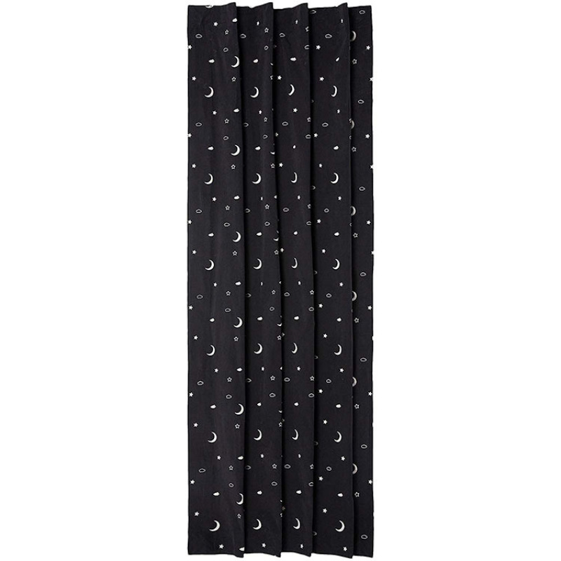 Blackout Curtain, Outdoors Blind with Suction Cup Travelling Curtain & Hot Sale New Star and Moon Design Printing Flat Window YK
