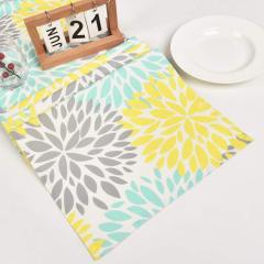 High Quality Rectangle Water-proof Colorful Mexico Style Oil-Proof block print table runner For Wedding Birthday Daily Living