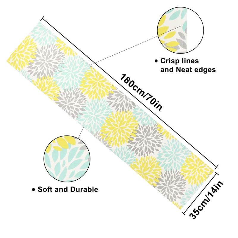 High Quality Rectangle Water-proof Colorful Mexico Style Oil-Proof block print table runner For Wedding Birthday Daily Living