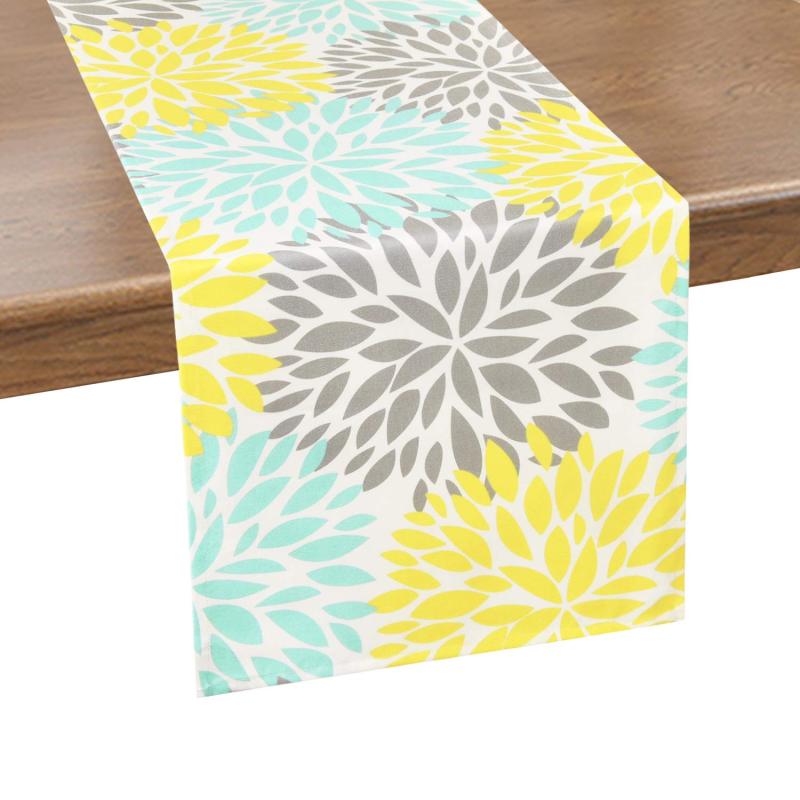High Quality Rectangle Water-proof Colorful Mexico Style Oil-Proof block print table runner For Wedding Birthday Daily Living